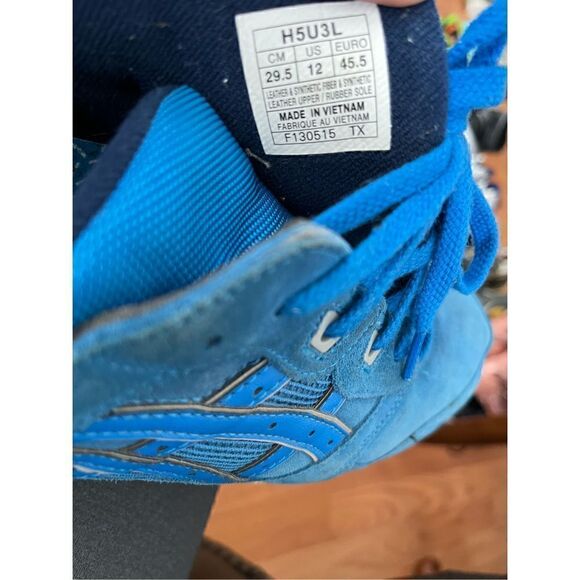 Asics Gel Lyte III 3 Puddle Pack Mid Blue Sneaker H5U3L sz 12 - Picture 6 of 6